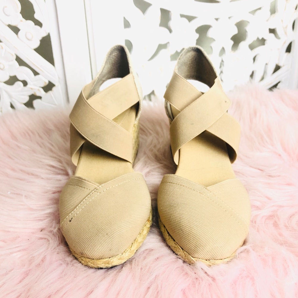 EUC Lauren by Ralph Lauren Espadrille Wedges